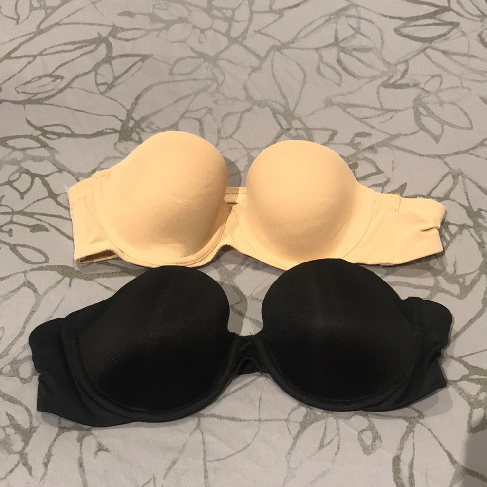 Strapless brassieres